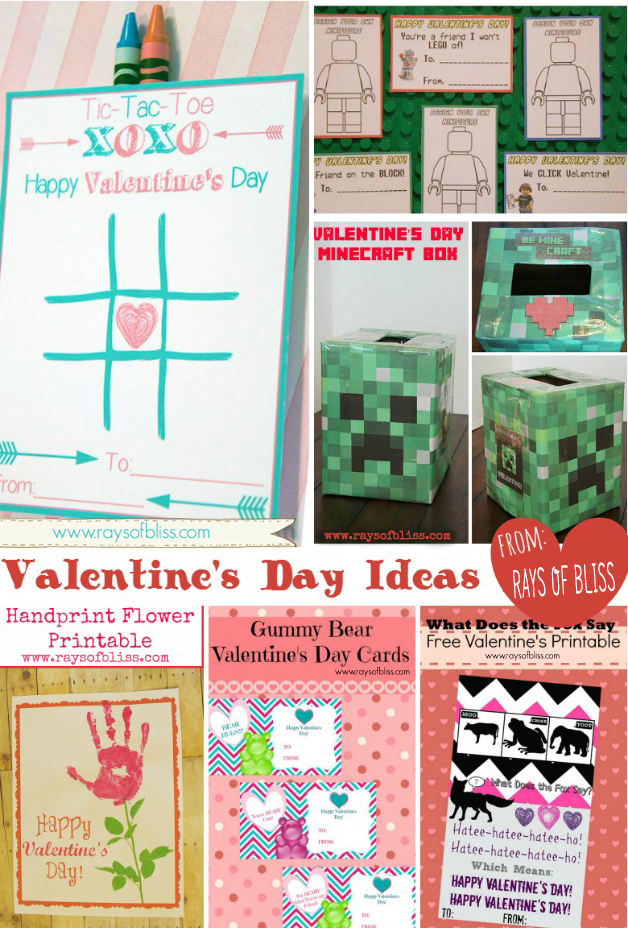 Easy Minecraft Creeper Head Caja de San Valentín y Lista de Imprimibles Gratis de San Valentín