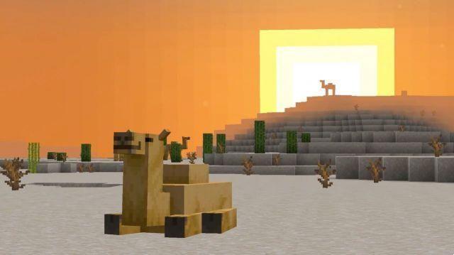 A grande atualização de 2023 do Minecraft inclui camelos