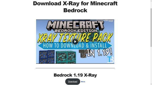 Como obter raio-X na atualização do Minecraft Bedrock 1.19