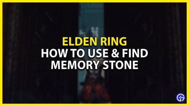 Dónde obtener piedras de memoria en Elden Ring