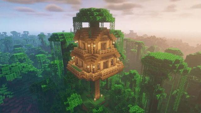 11+ idées de cabanes dans les arbres Minecraft pour 2023 : Construisez votre maison unique dans les arbres
													 