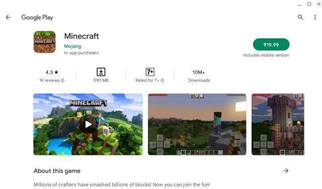 Comment installer et jouer à Minecraft sur Chromebook