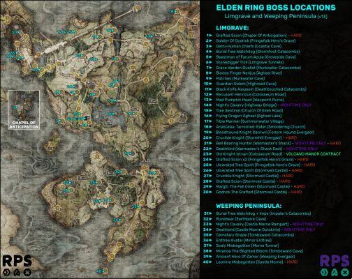 Ubicaciones de jefes de Elden Ring: dónde encontrar los 238 jefes de Elden Ring