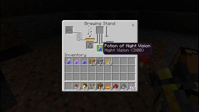 Como fazer uma Poção de Visão Noturna (3:00) no Minecraft