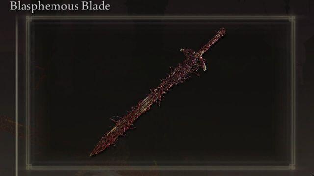 Elden Ring Blasphemous Blade: Como obter a lâmina blasfema